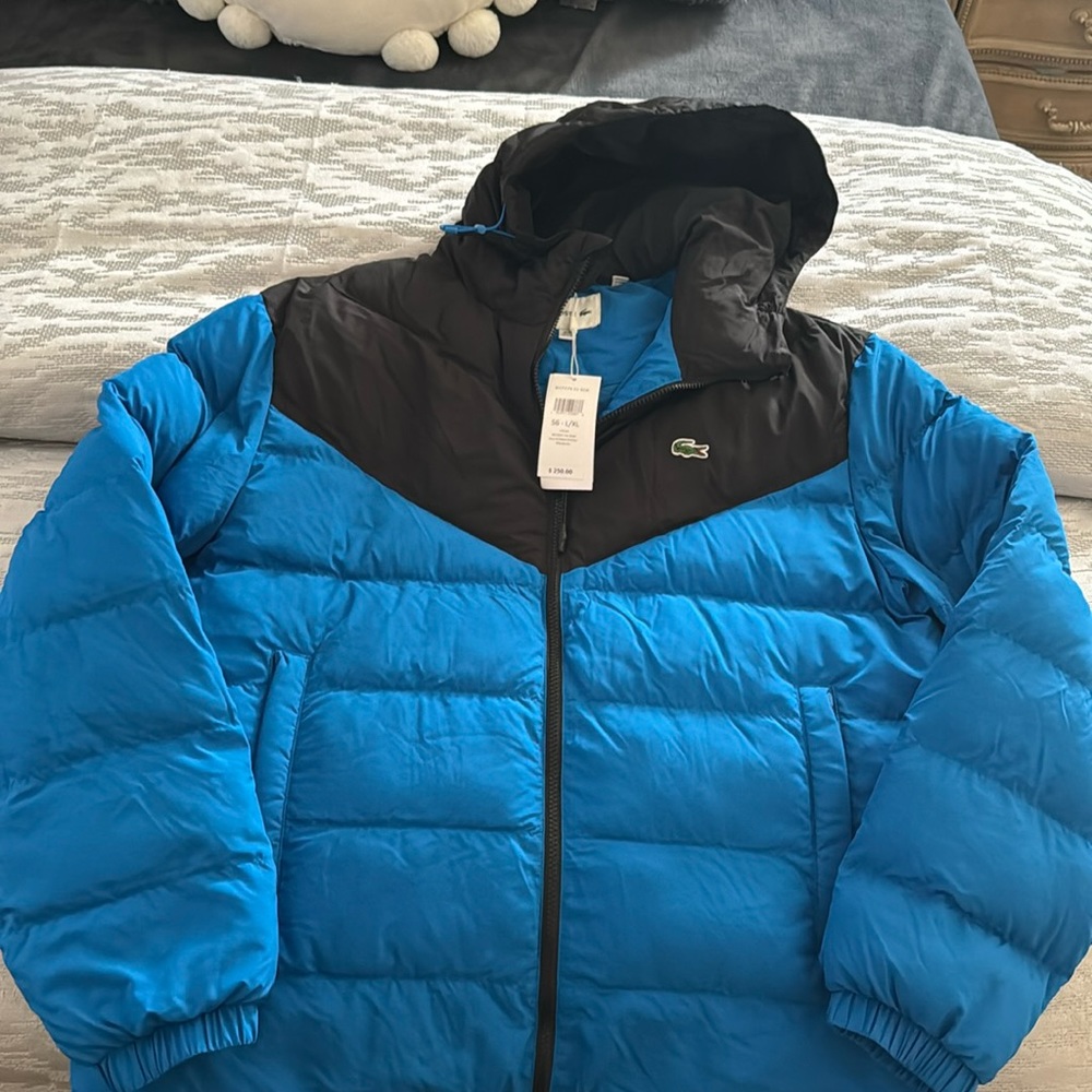 Lacoste Men’s Blue Coat L/XL